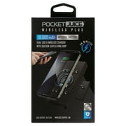Tzumi Pocket Juice Wireless Plus – 3-in-1 Portable Power Pack with High-Speed Wireless Charging