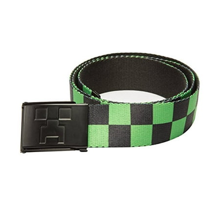 Belt - Minecraft - Creeper Web Checker Large L size (Minecraft Best Use For Gold)