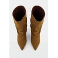 thumbnail image 4 of Women's Pointy Toe Kitten Heel Mid Calf Slouch Boots, 4 of 5