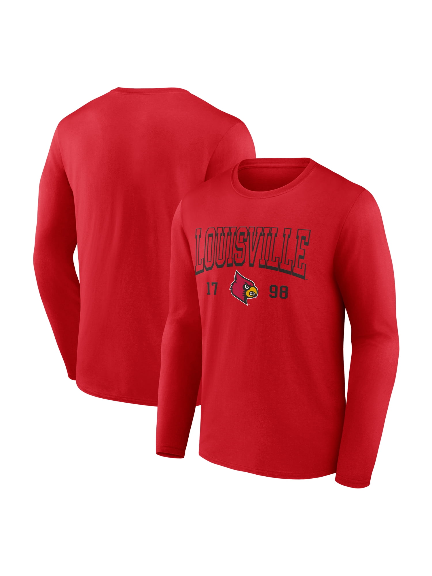 NCAA Louisville Cardinals Men's Cotton Red Long Sleeve T-Shirt