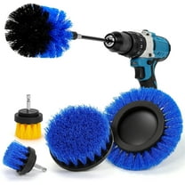 AstroAI Drill Brush Attachment Set 6Pack, Power Scrubber Cleaning Kit for Bathroom Surfaces, Car Detailing, Shower, Blue