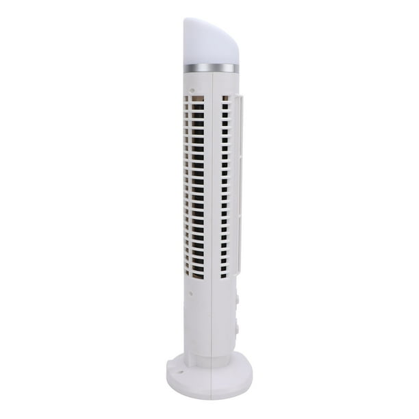 Ventilador de Torre Sin Aspas, Ventilador Portátil de Escritorio USB Sin Aspas, Luz Nocturna, Diseño Ajustable de 2 Engranjes, Ahorro de Espacio Silencioso, Ventilador de Torre