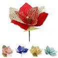 thumbnail image 3 of MYG 27CM Fabric Simulation Net Christmas Flowers DIY Flower Arrangement Decoration, 3 of 6