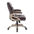 thumbnail image 3 of Executive Low Back Chair in Espresso Bonded Leather with Cocoa Accents, 3 of 6