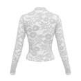 thumbnail image 7 of XIYON Tshirts For Women Women's Slim Fit Long Sleeve V Neck Lace Top Elegant Basic For Daily Wear And Casual Outings Lightweight 2026 Trendy Clothes, 7 of 7