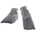 thumbnail image 2 of Calcetines de Yoga de algodón antideslizantes para mujer, calcetines de ventilación para mujer, calcetines de Pilates para baile gris oscuro jinwen Calcetines de entrenamiento de baile, 2 of 7