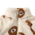 thumbnail image 5 of FchengtaiS Boys Girls Sherpa Fleece Jacket Cute Full Zip up Stand Collar Fuzzy Coat Kids Winter Warm Windproof Plush Outerwear, 5 of 7