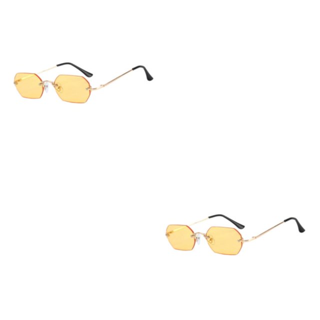 Minnieouse Las gafas de sol rectangulares de estilo punk con prevención de rayos y apoyo para la nariz son cómodas de usar. Type3 NO3
