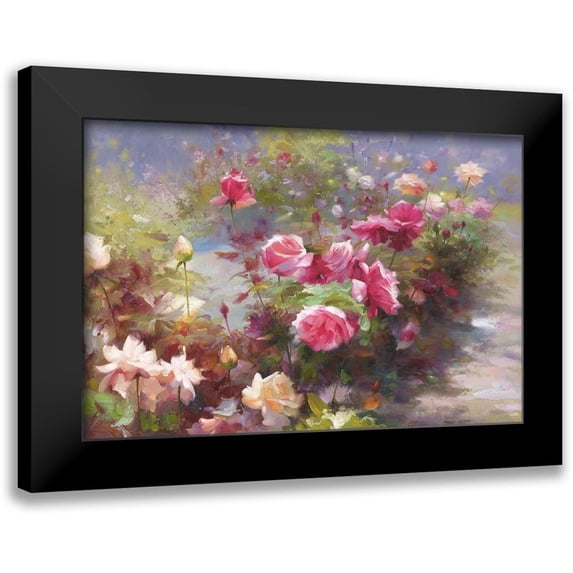 Adamczyk, Jacek 14x11 Black Modern Framed Museum Art Print Titled - Flowers with Light I