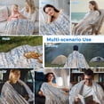 thumbnail image 5 of Blue Brown Forest Cooling Blanket, Lightweight Breathable Summer Throw Blanket with Double Sided Cold Effect, Modern Oil Painting Art Picnic Beach Blankets Bed Sheet for Hot Sleepers 30"x40", 5 of 8
