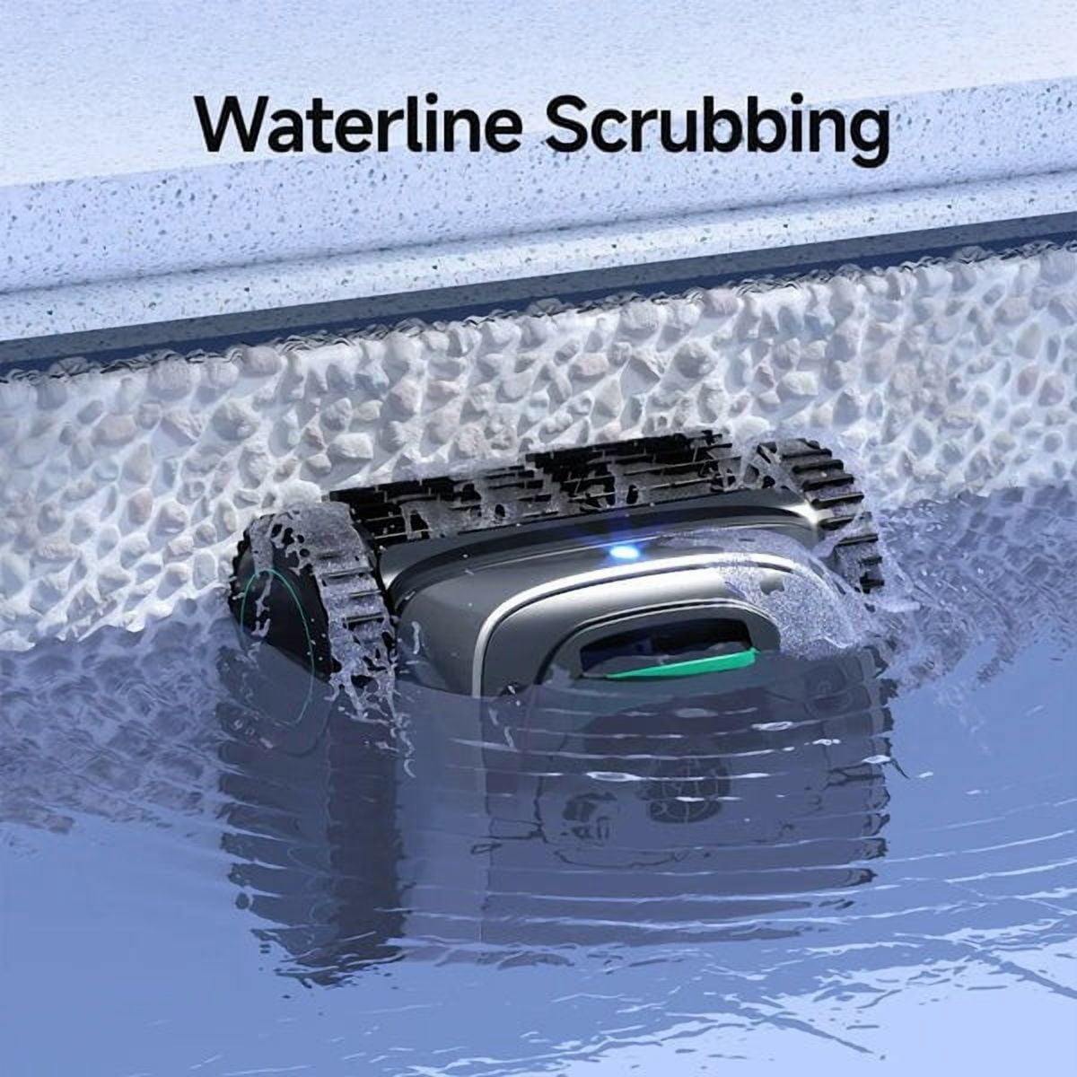 WYBOT C1 Cordless Robotic Pool Cleaner with F1 Solar Powered Surface Skimmer Bundle, 4-in-1 Pool Vacuum with Wall & Waterline Cleaning, Gyroscope Navigation, APP Control, Surface to Bottom Cleaning