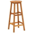 thumbnail image 6 of vidaXL Bar Stool Set of 4 Acacia Wood Color Solid Acacia Wood Standard, 6 of 11