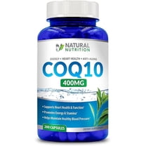 Natural Vitamin CoQ10 Extra Strength 400mg 200 Capsules Quick Absorption (Gluten Free & Non-GMO)