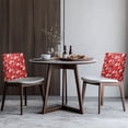 thumbnail image 4 of TSOVTHRID HO Candy Cane Red Print Removable Chair Back Slipcover Dining Chair Protector Soft Chairs Back Protector Cover for Dining Room Kitchen Wedding Party Christmas Decor, Set of 2, 4 of 7