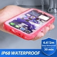 thumbnail image 6 of SPORTLINK Waterproof Case for iPhone 14 Pro Full Body Sealed Shockproof Dustproof Phone Screen Protector Cover 6.1 inch - Frosted Pink, 6 of 7