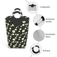 thumbnail image 4 of KLL Daisy Laundry Hamper,Large Canvas Fabric Lightweight Storage Basket Toy Organizer Dirty Clothes Collapsible Waterproof, 4 of 6