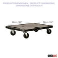 thumbnail image 5 of OMAC Rolling Board Transport Dolly Furniture 1197 lbs Furniture Mover Step Plate, 5 of 6
