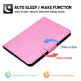thumbnail image 3 of Decase Folio Case for Apple iPad 10th Generation, Glitter Folio Stand Smart Cover Auto Wake/Sleep PU Leather Protective Case for iPad 10.9 inch 2022,Pink, 3 of 7