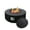 Black, variant on Afterglow Firepits All Terrafab External Gas Tank for Outdoor Use Round 50000Btu, Black