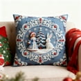 thumbnail image 4 of Christmas Throw Pillow Covers for Sofa 18x18" Christmas Pillow Covers Decorative Pillow Cases with Soft Fabric Hidden Zipper Holiday Decorations for Sofa Couch Livingroom Bed, 4 of 7