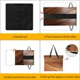 thumbnail image 3 of Marble Texture Picnic Blanket Waterproof Outdoor Beach Blanket Hand-held Pad Suitable for Travel, Camping, Beach, Family Gatherings, 3 of 7