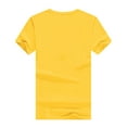 thumbnail image 3 of JINMGG Womens Plus Size $5 Unisex T-Shirt Printed Pattern Casual Fashion Soild Color Short Sleeve Tops Yellow XXXL, 3 of 8