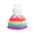 thumbnail image 3 of Girls Dress Birthday Princess Rainbow Cake Balloon 4 Years, 3 of 6