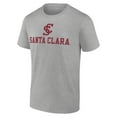 thumbnail image 2 of Men's Heather Gray Santa Clara Broncos Campus T-Shirt, 2 of 3