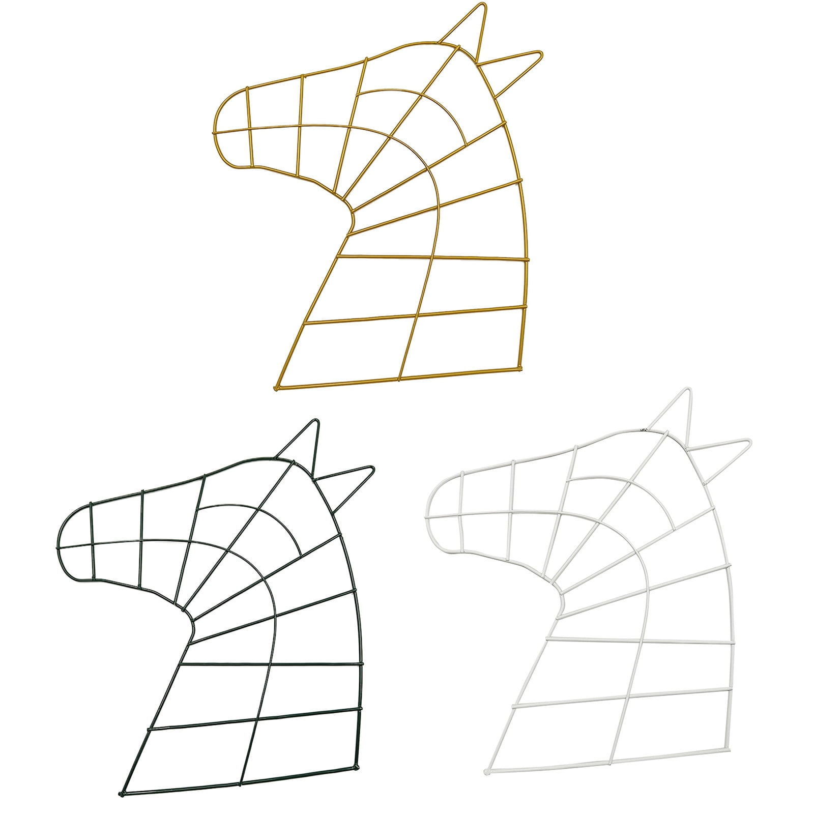 5 Pcs Cross Metal Wreath Frame Floral Garden Cross