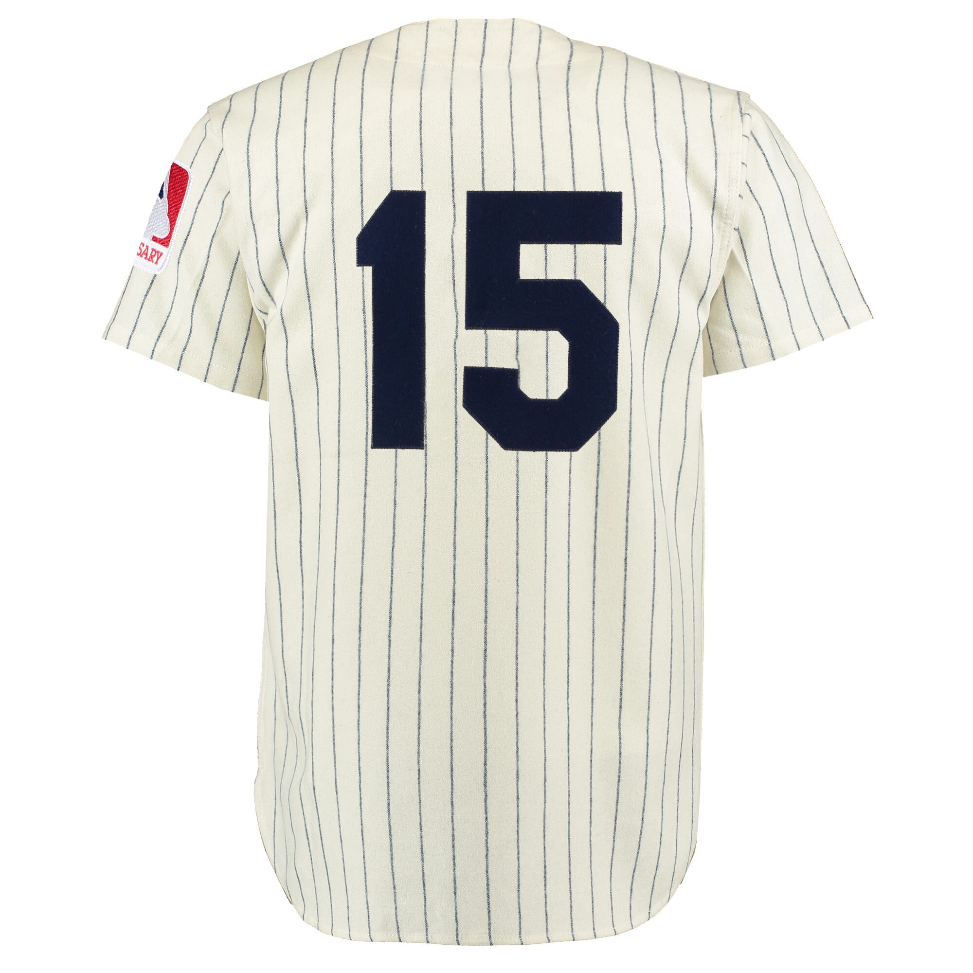 رهف Men's Mitchell & Ness Thurman Munson Cream/Navy New York Yankees Throwback  1969 Authentic Jersey رهف