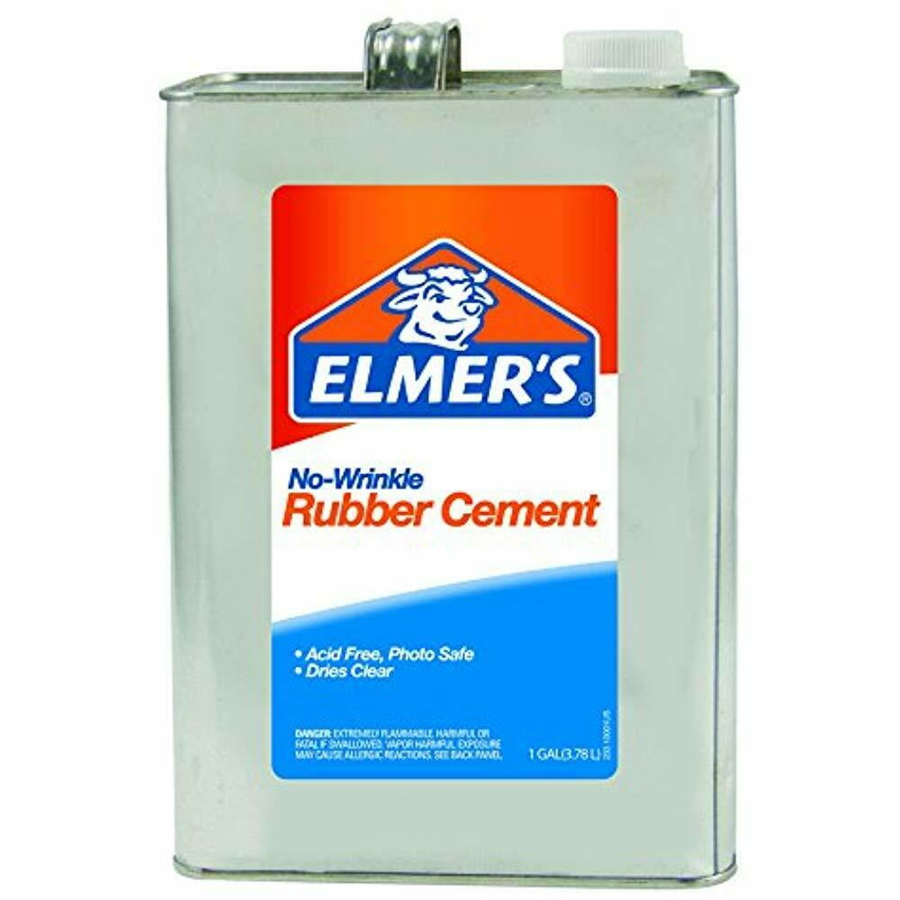 ELMERS No-Wrinkle Rubber Cement, 1 Gallon, Clear (234) Contact Cements