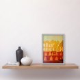 thumbnail image 2 of Vintage Folk Art Mid Century Cityscape Abstract Artwork Framed Wall Art Print A4, 2 of 4