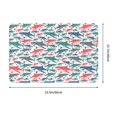 thumbnail image 3 of Non Slip Door Mat, Colorful Shark Fast Drying Bath Tub Mats, Absorbent Bathroom Rugs Entrance Welcome Mat, Bath MatS for Tub, Floor, Home, Kitchen, Hotel,16x24in, 3 of 6
