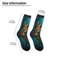 thumbnail image 2 of Fuzoiu Elegant Butterfly And Flowers Print Kids Socks For Boys Girls,Grip Crew Socks with Non Slip,Lightweight Stretch Crew Socks,Toddlers Crew Boot Socks, 2 of 5