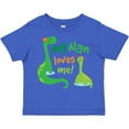 thumbnail image 3 of Inktastic My Nan Loves Me Grandson Dinosaur Boys Toddler T-Shirt, 3 of 5