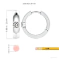 thumbnail image 2 of ANGARA Natural 1 ct Diamond Hinged Hoop Earrings in 14K White Gold for Women (Size-5.1mm| Color-K| Clarity-I3) | April Birthstone, Anniversary, Jewelry Gift for Women | Natural Diamond Earrings, 2 of 9