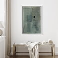 thumbnail image 3 of IDEA4WALL Framed Canvas Wall Art Abstract Print in Gray and Blue Tones Minimalist Pastel Digital Art Modern Art Decorative Bohemian Wall Decor for Living Room, Bedroom, Office - 24"x36" White, 3 of 5
