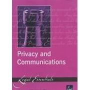Privacy and Communications (Legal Essentials) - 9780852929421