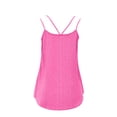 thumbnail image 4 of qolati Eyelet Tank Tops for Women Casual Sleeveless Scoop Neck Camisole Shirts Soft Loungewear Lightweight Pajamas Top Hot Pink M, 4 of 6