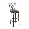 Mainstays Metal Swivel Upholstered Crisscross Adjustable Bar Stool