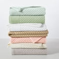 thumbnail image 7 of Great Bay Home Quick Dry Diamond Waffle 6 Piece Towel Set, Pale Green, 7 of 7