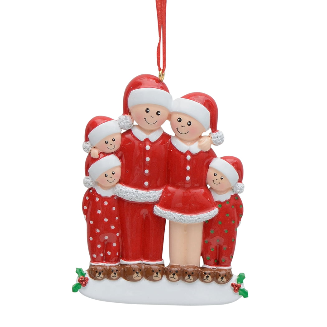 MAXORA Family of 2 3 4 5 Personalized Christmas Ornament  Holiday