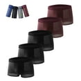 thumbnail image 2 of fatyb 5 Pack Mens Boxer Briefs Breathable Stretch Underwear Lightweight Soft Boxer Underpants for Men, 2 of 3