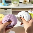 thumbnail image 3 of Juguete squishy NFOVSMO de dumplings para aliviar el estrés, blanco, 3 of 6