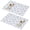 Pioneer Flower Floral-3, variant on Placemat, Pioneer Flower Floral Print Pattern Place Mats Table Mat Set Of 2, PVC Washable Placemats for Party Kitchen Dining Decoration, 18x12 Inch, Fade Resistant
