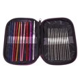 thumbnail image 1 of Aluminium Crochet Hooks Knitting Needles Set with Case (Multicolour) - 22 Pieces, 1 of 1