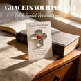 thumbnail image 2 of Grace in Your Pocket, Christian Pocket Cross with Lamb Design, Premium Shatter-Resistant Acrylic Crafted Cross Token with white dove & lion, Portable Faith Decor Gift (E), 2 of 6