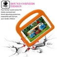 thumbnail image 2 of Allytech Galaxy Tab 4 7.0" Case Kids (Model SM-T230 T231 T235), EVA Rubber Lightweight Kids Toddler Proof Super Protection Handle Stand Armor Defender Case for Samsung Galaxy Tab 4 7.0", Orange, 2 of 8