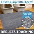 thumbnail image 3 of Drymate Jumbo Cat Litter Trapping Mat, (Ridged Design), Traps Litter & Mess from Box, Soft on Kitty Paws -Absorbent/Waterproof/Urine-Proof- Machine Washable, Durable (36" x 47"), 3 of 9