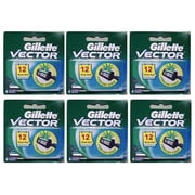 Vector Plus Refill Razor Blades 4 ct. (Pack of 6)